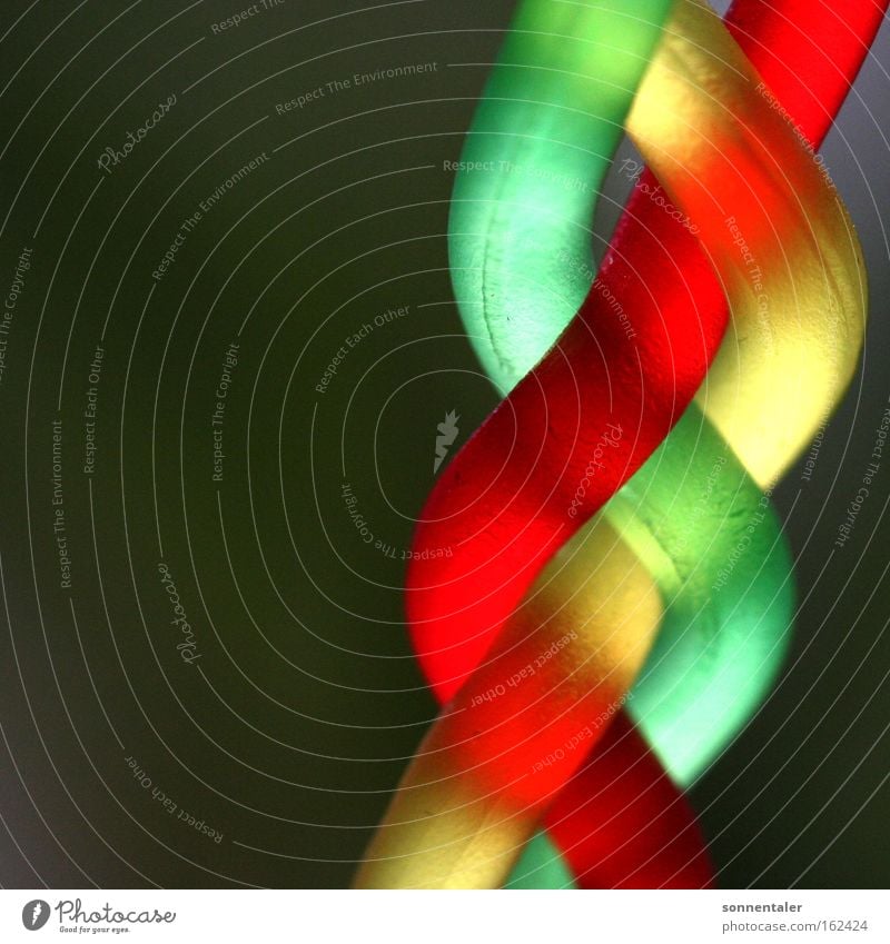 pigtail Colour Yellow Red Green Blue Orange Braids Plaited Bond Candy String Chain Multicoloured Attachment Macro (Extreme close-up) Close-up colour spectrum