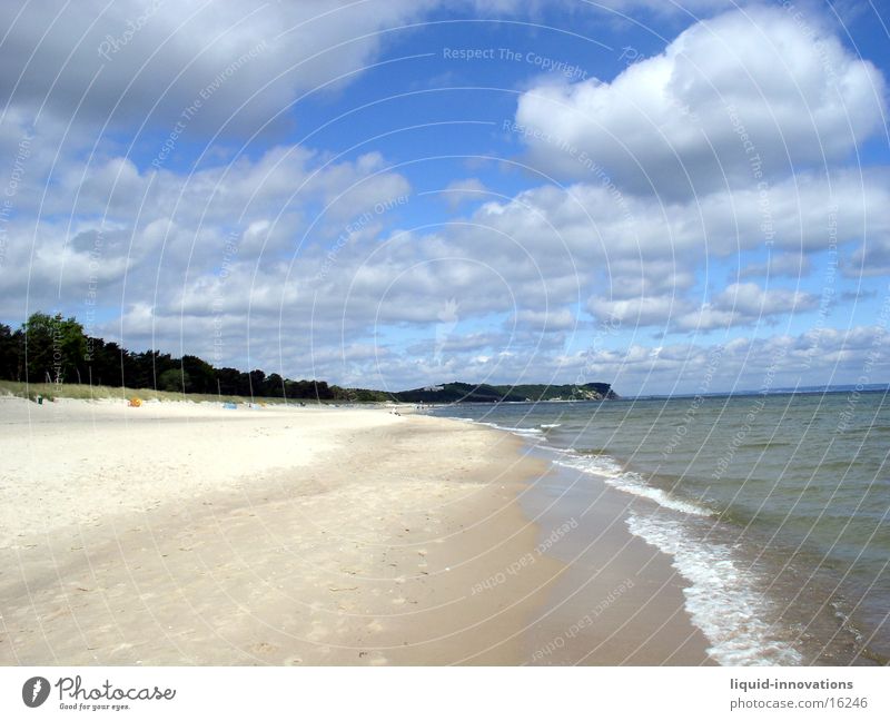 beach Rügen Beach Clouds Waves Water