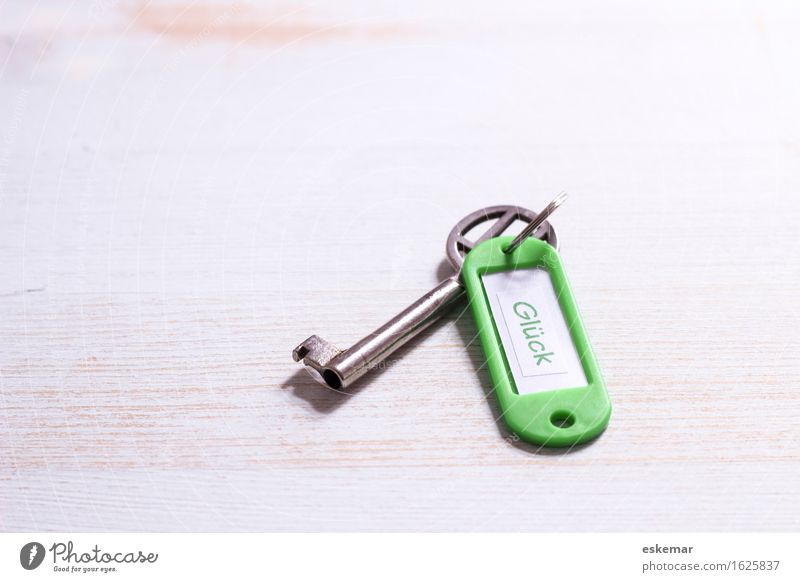 key to happiness Joy Happy Key Esthetic Positive Green White Emotions Moody Happiness Joie de vivre (Vitality) Spring fever Anticipation Optimism Colour photo