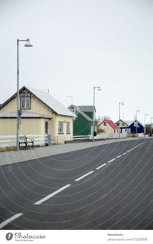 houses. Style Vacation & Travel Tourism Trip Sightseeing Living or residing Flat (apartment) Iceland Village Fishing village Small Town Downtown Deserted