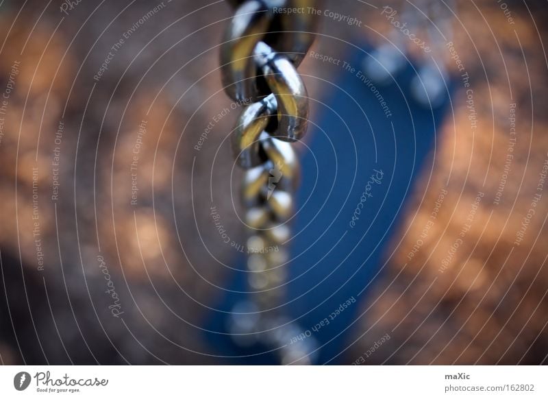 Let it swing Swing Chain Nature Playground Playing Leisure and hobbies Autumn Macro (Extreme close-up) Close-up Seating