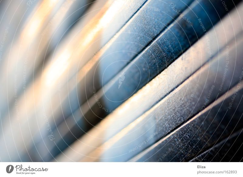 //// Roller blind Venetian blinds Graffiti Window Line Escape Graphic Macro (Extreme close-up) Blur Detail Close-up