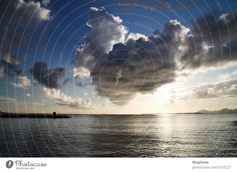 Cape of Light France Ocean Sun Coast Cote d'Azur Thunder and lightning Blue Peace Antibes