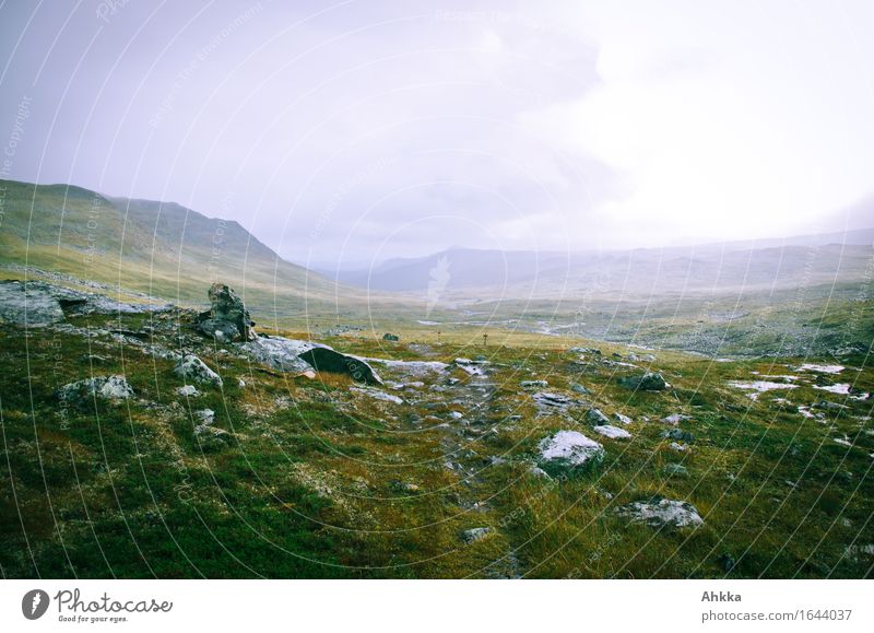 The High North XV Vacation & Travel Adventure Mountain Hiking Landscape Bad weather Lanes & trails Calm Far-off places Colour photo Exterior shot Deserted