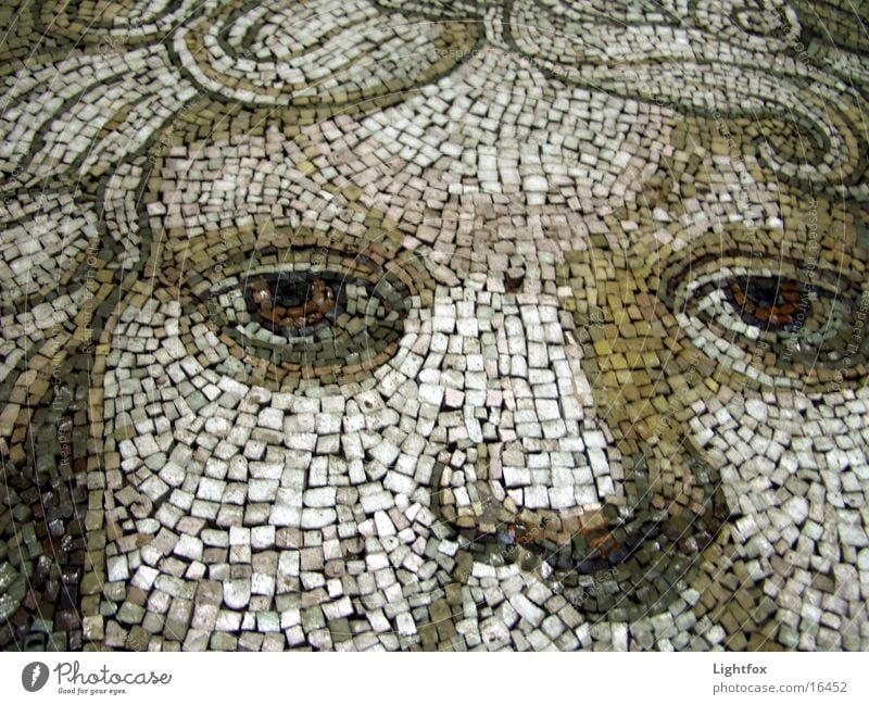 Mosaic or moss ik nik St. Peter's Cathedral Vatican Rome Italy Leisure and hobbies Detail Eyes Face Mouth