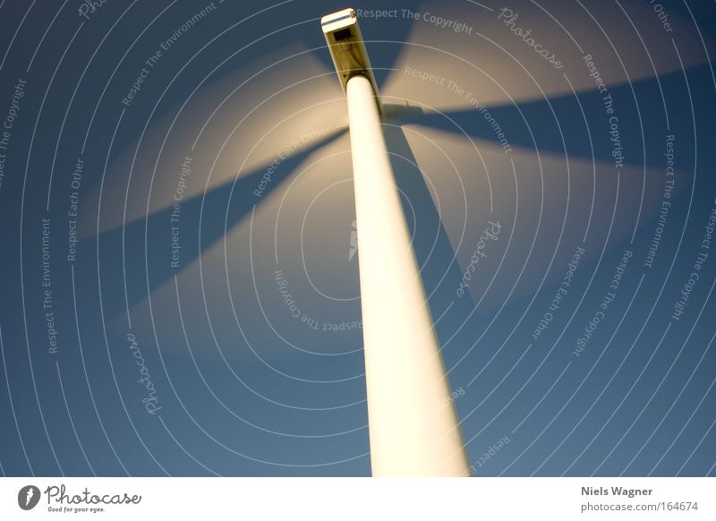 green energy Colour photo Exterior shot Deserted Neutral Background Evening Silhouette Long exposure Blur Motion blur Worm's-eye view Environment Nature