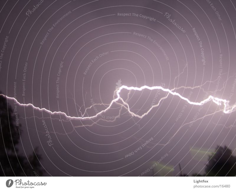 lightning Light - and dark again! Lightning Electricity Storm Thunder Flashy Nature Energy industry Bright Fidget Thunder and lightning Weather