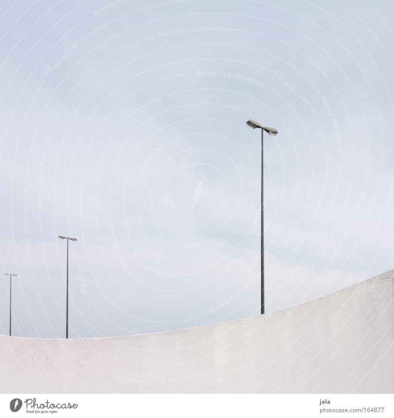 On the count of three Subdued colour Exterior shot Deserted Copy Space top Day High-key Sky Bridge Manmade structures Architecture Free Infinity Blue White