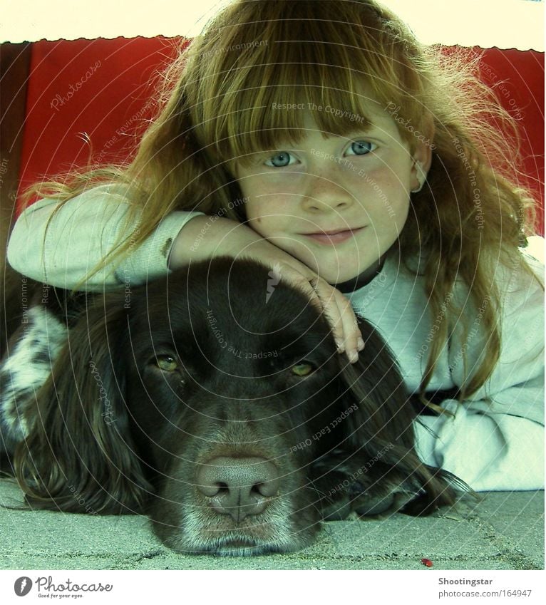 friends Colour photo Exterior shot Close-up Day Central perspective Looking Looking into the camera Forward Human being Girl Head Face Eyes 1 3 - 8 years Child