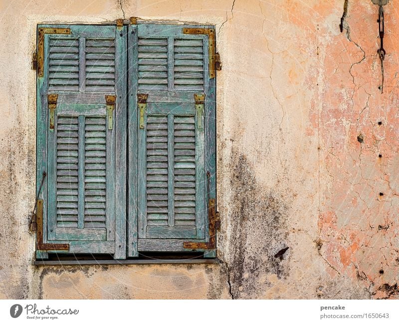 Just go on the skive and stay down. Old town Deserted Wall (barrier) Wall (building) Facade Window Authentic Maritime Retro Town Vacation & Travel Idyll