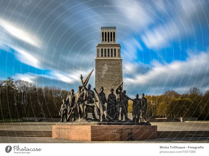 Memorial & Bell Tower Memorial KZ - Buchenwald Freedom Education Study Educational trip Sculpture Architecture Sky Clouds Manmade structures Monument Sadness