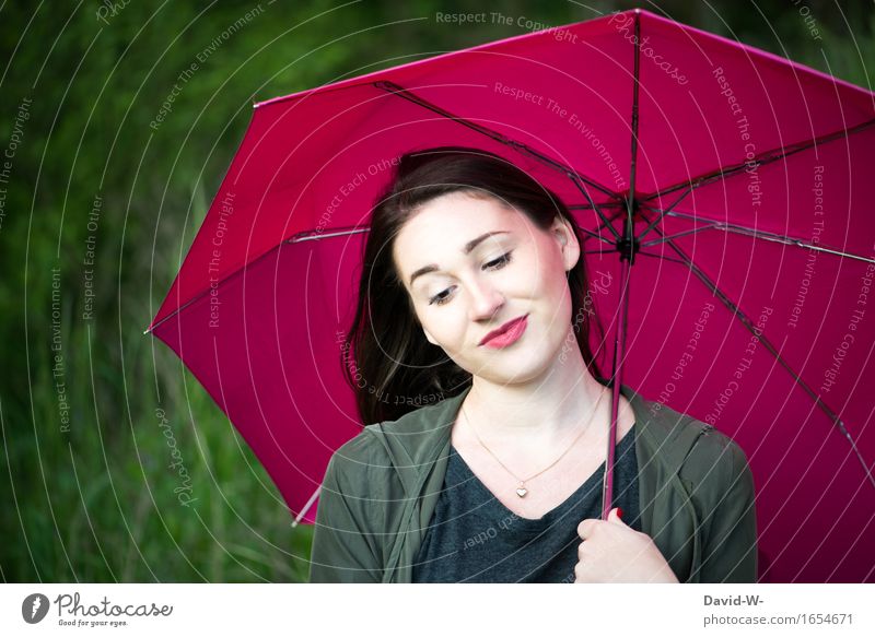 with umbrella, charme... and a juicy melon would be nice right now. Lifestyle Elegant Beautiful Lipstick Vacation & Travel Tourism Adventure Human being