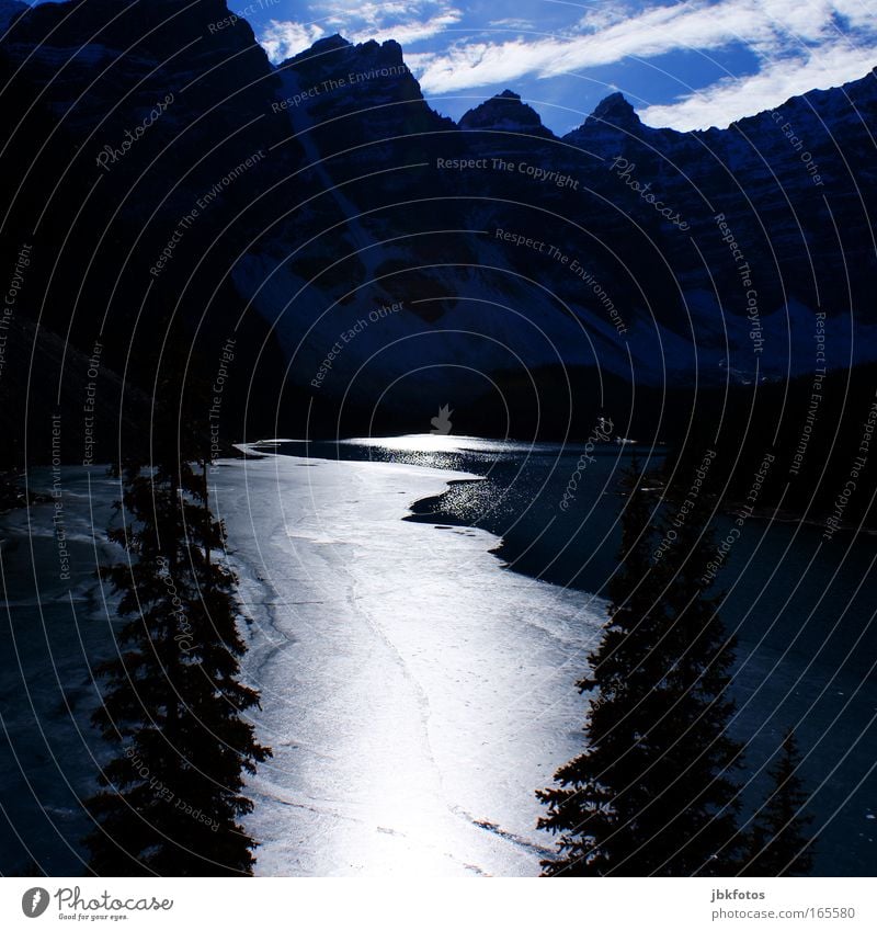 mountains water mountains and a few trees Subdued colour Exterior shot Experimental Abstract Deserted Copy Space top Copy Space middle Day Evening Light Shadow