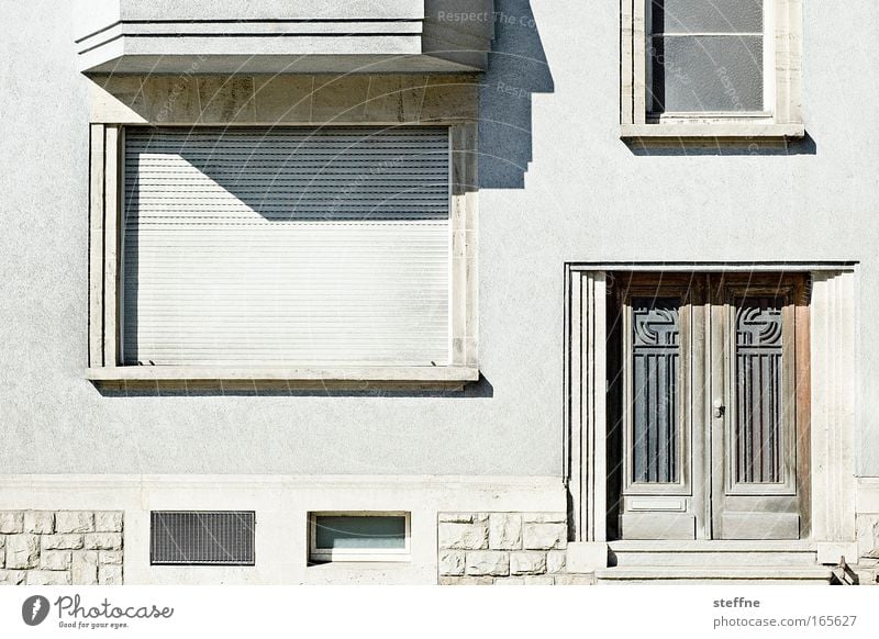 live better Subdued colour Exterior shot Deserted Day Light Shadow Contrast Luxemburg Town House (Residential Structure) Building Architecture Wall (barrier)