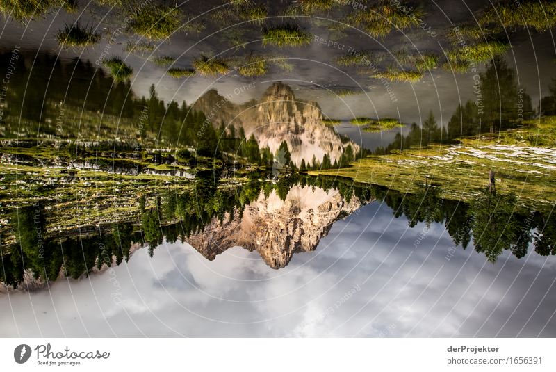 Reflection in the Dolomites Vacation & Travel Tourism Trip Adventure Far-off places Freedom Mountain Hiking Environment Nature Landscape Plant Animal Summer