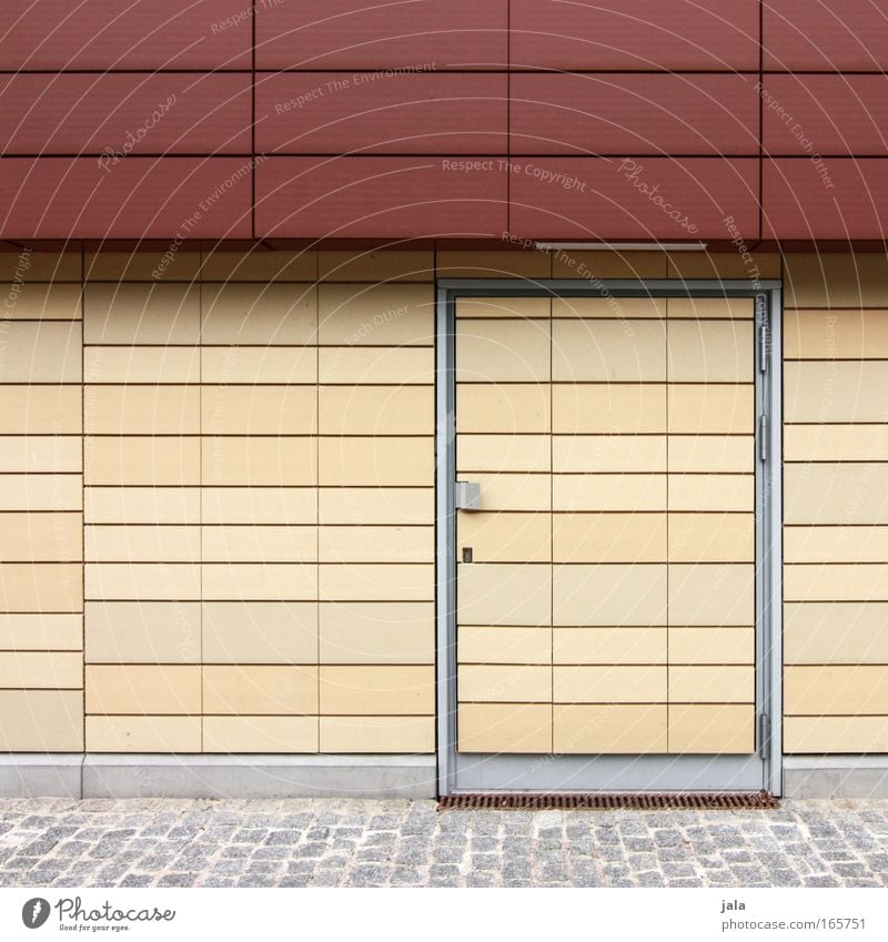 game of hide-and-seek Colour photo Subdued colour Exterior shot Deserted Day Central perspective Building Architecture Wall (barrier) Wall (building) Facade