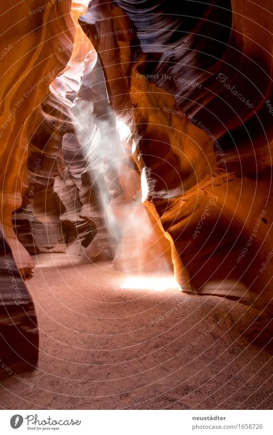 Antelope Canyon VI Nature Earth Sand Sun Sunlight Stone Esthetic Yellow Orange Loneliness Adventure Light (Natural Phenomenon) Flare Visual spectacle