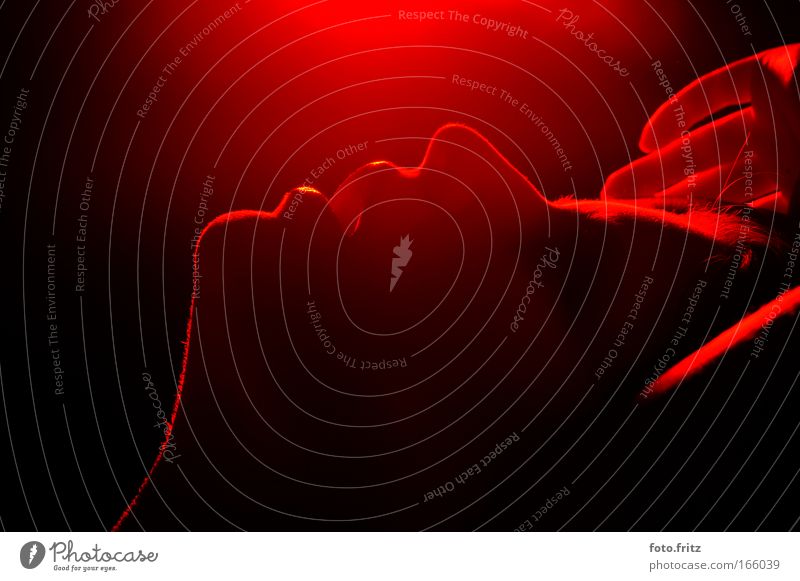 lust Colour photo Studio shot Abstract Copy Space left Copy Space top Copy Space bottom Neutral Background Flash photo Light Shadow Contrast Silhouette Low-key