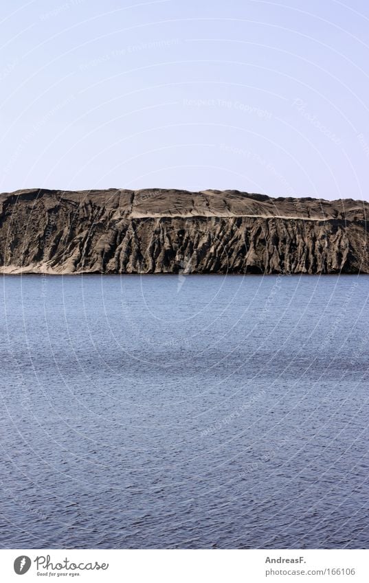 old mining Colour photo Exterior shot Copy Space top Copy Space bottom Day Environment Landscape Elements Earth Sand Water Mountain Canyon Coast Lakeside