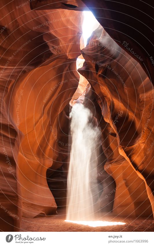 sandblast Vacation & Travel Nature Landscape Sand Sunlight Rock Canyon Antelope Canyon Illuminate Exceptional Fantastic Gigantic Orange Hope Belief Surprise