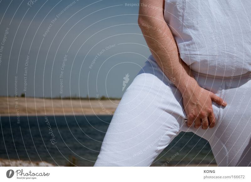 all we need Colour photo Multicoloured Exterior shot Detail Copy Space left Day Sunlight Shallow depth of field Long shot Masculine Man Adults Arm Hand Summer