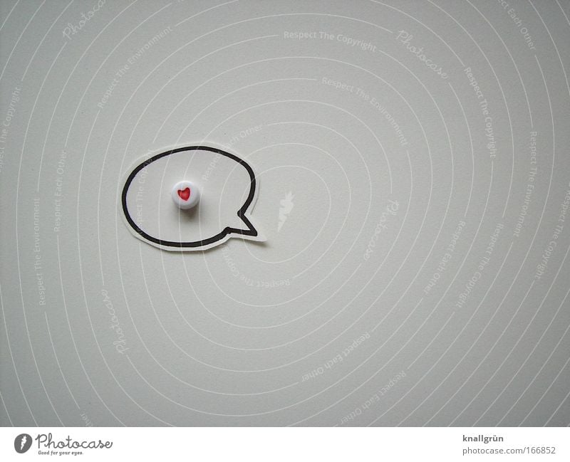 universal language Colour photo Subdued colour Interior shot Close-up Deserted Copy Space right Copy Space bottom Neutral Background Sign Heart Red Black White