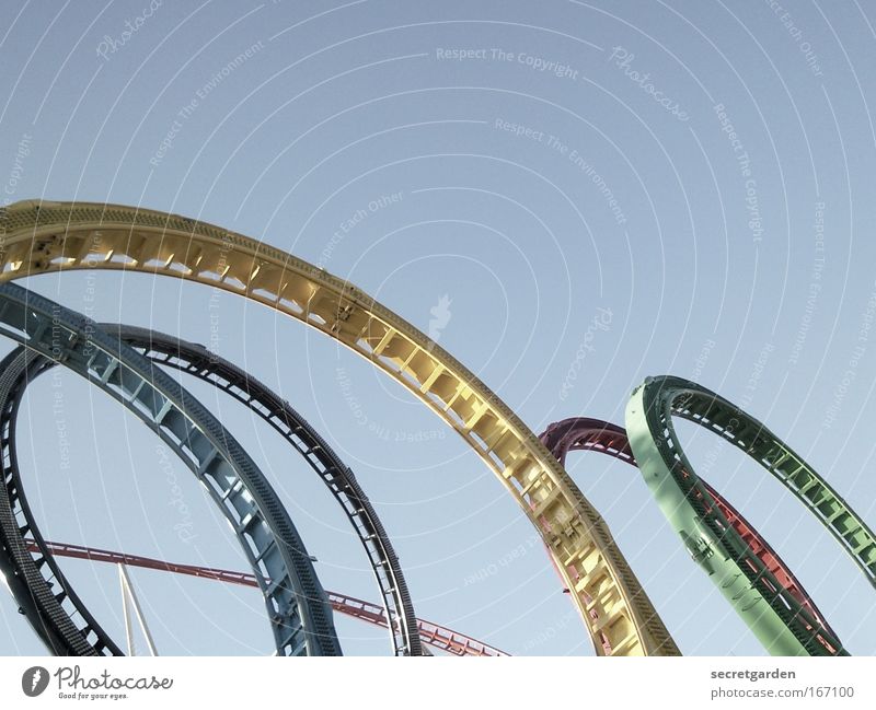 dizzy curly Colour photo Multicoloured Exterior shot Abstract Copy Space right Copy Space top Neutral Background Morning Dawn Day Sunlight Sunbeam