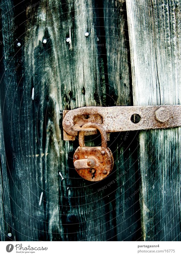 Padlock, rusted Safety Rust Barn Electrical equipment Technology Castle Old