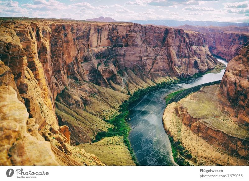 Horseshoe Bend (Arizona) [6] Beautiful Trip Mountain Landscape Water River Tourist Attraction To enjoy Vantage point USA National Park Americas Page