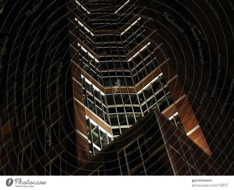 skyscraper Frankfurt High-rise Night Long exposure Architecture