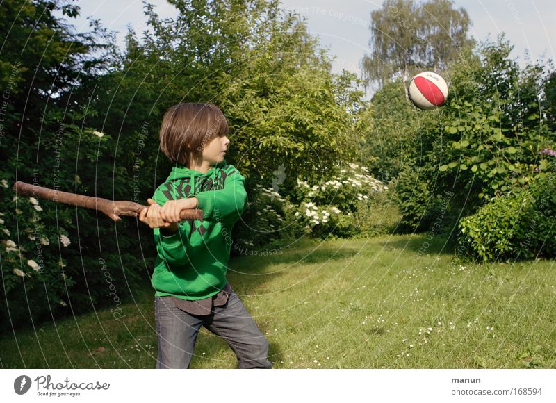 hit the ball! Colour photo Subdued colour Multicoloured Exterior shot Copy Space right Copy Space bottom Copy Space middle Neutral Background Day Sunlight