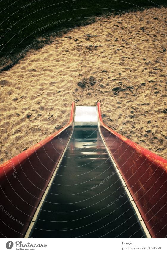 directo in voluptate Colour photo Exterior shot Joy Playing Slide Sporting Complex Playground Movement Romp Joie de vivre (Vitality) Fear Infancy