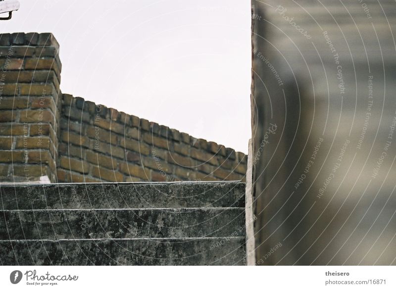 labyrinth of stairs Brick London Architecture Stairs Line Perspective Tilt