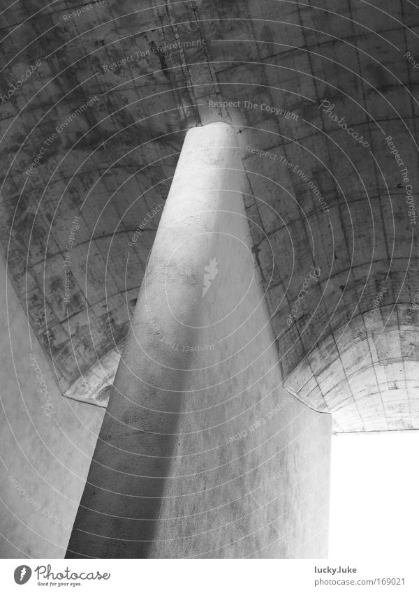 concrete roof Black & white photo Exterior shot Abstract Deserted Neutral Background Day Light Shadow Contrast Back-light Wall (barrier) Wall (building) Roof