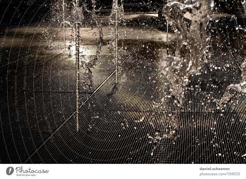 Fountains in the desert Subdued colour Detail Abstract Deserted Evening Shadow Contrast Reflection Back-light Water Drops of water Fluid Wet Movement Day