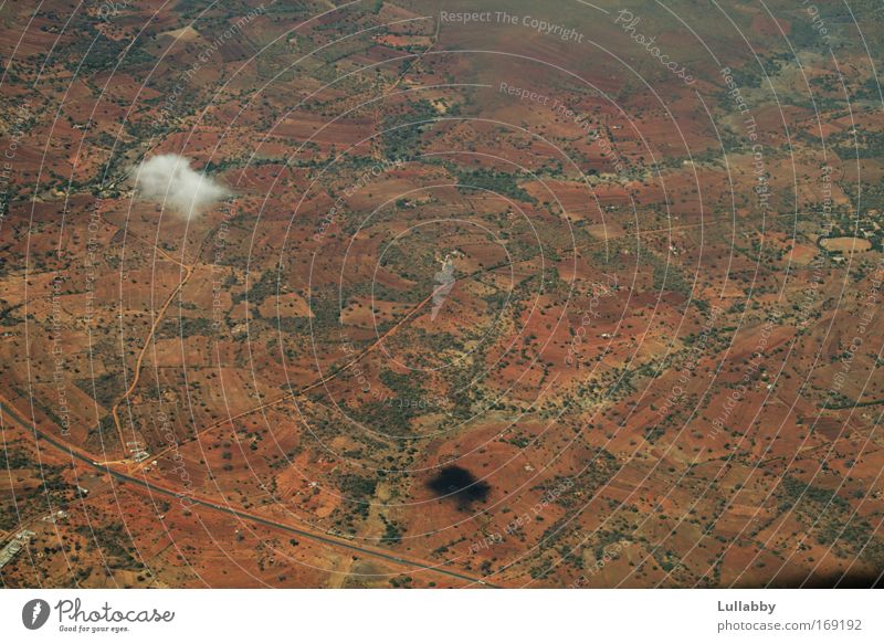 Above the little cloud Colour photo Exterior shot Day Bird's-eye view Panorama (View) Downward Earth Clouds Summer Climate Beautiful weather Warmth Drought