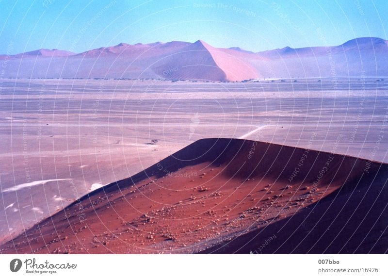 desert landscape Africa Namibia Physics Beach dune Desert Warmth Sand