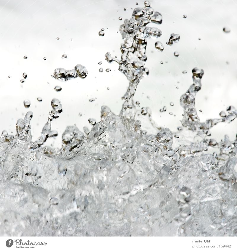 Splish Splash. Colour photo Multicoloured Exterior shot Close-up Detail Macro (Extreme close-up) Experimental Abstract Deserted Copy Space top Copy Space bottom