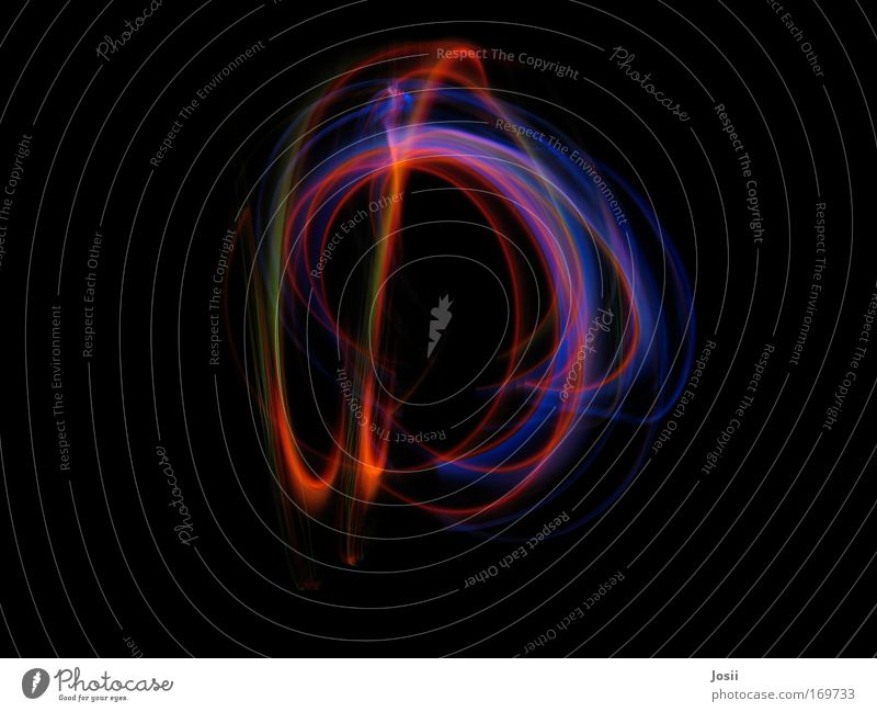 Bailar toda la noche número uno Colour photo Multicoloured Exterior shot Abstract Pattern Deserted Night Light (Natural Phenomenon) Long exposure Motion blur