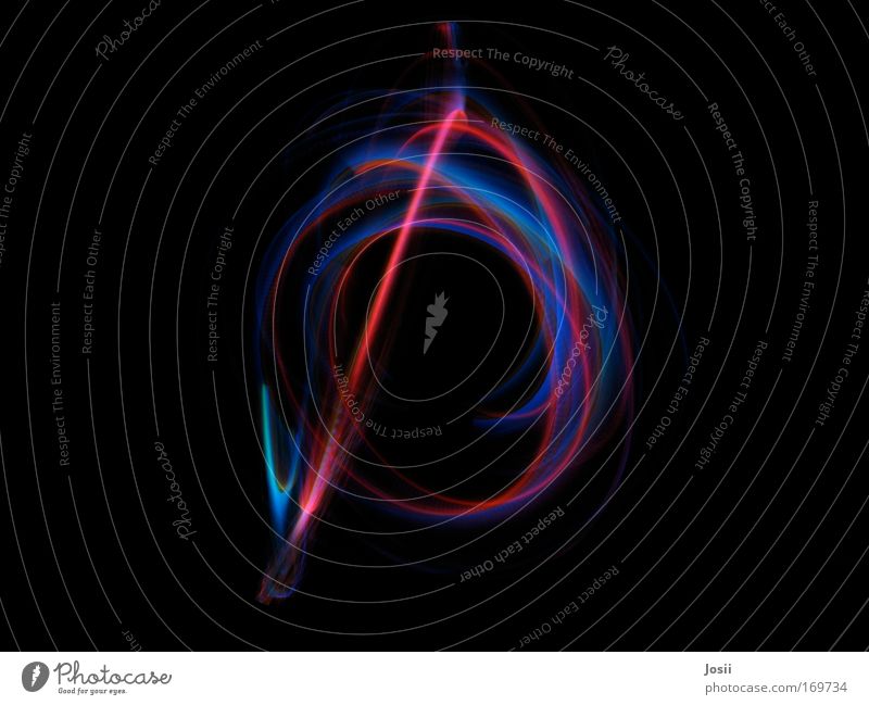 Bailar toda la noche número dos Colour photo Multicoloured Night Light (Natural Phenomenon) Motion blur Joy Leisure and hobbies Playing Esthetic Free Blue Red