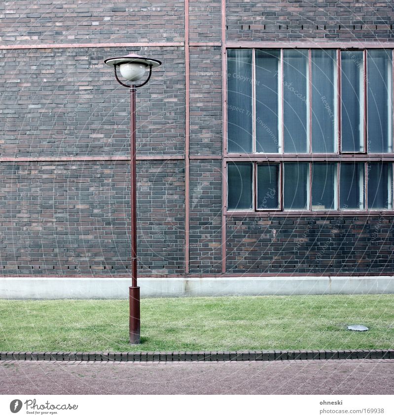 industrial culture Subdued colour Exterior shot Structures and shapes Central perspective Culture The Ruhr Deserted Industrial plant Factory Wall (barrier)