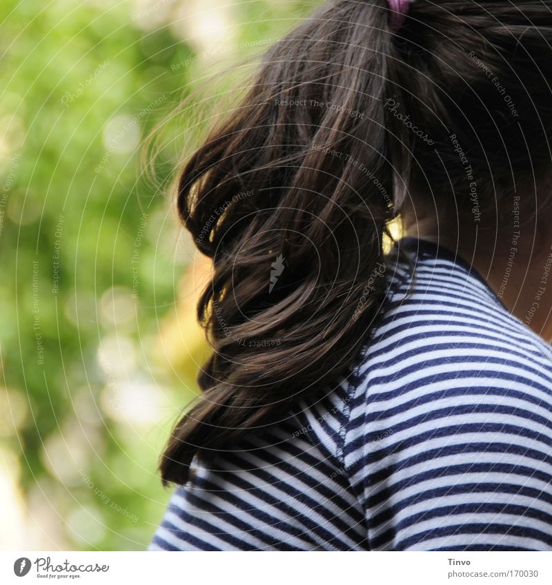 Girl in the park Colour photo Multicoloured Exterior shot Close-up Detail Copy Space left Day Hair and hairstyles Brunette Long-haired Braids Optimism Beautiful