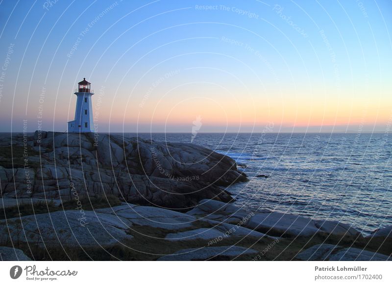 Peggy´s Cove Vacation & Travel Far-off places Freedom Summer Ocean Island Environment Nature Landscape Water Cloudless sky Horizon Beautiful weather Rock Coast