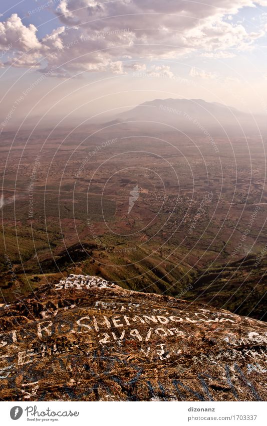 Usambara Mountains II Adventure Far-off places Freedom Landscape Clouds Horizon Canyon Exceptional Gigantic Infinity Joie de vivre (Vitality) Enthusiasm