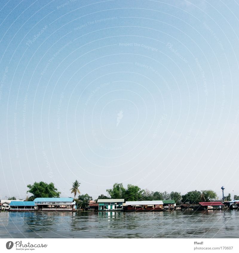 River Kwai Colour photo Subdued colour Exterior shot Copy Space top Day Central perspective Vacation & Travel Tourism Trip Far-off places Expedition Water Sky