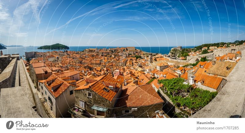 Dubrovnik XIV Vacation & Travel Tourism Sightseeing City trip Nature Landscape Sky Summer Beautiful weather Plant Ocean Island Croatia Port City Downtown