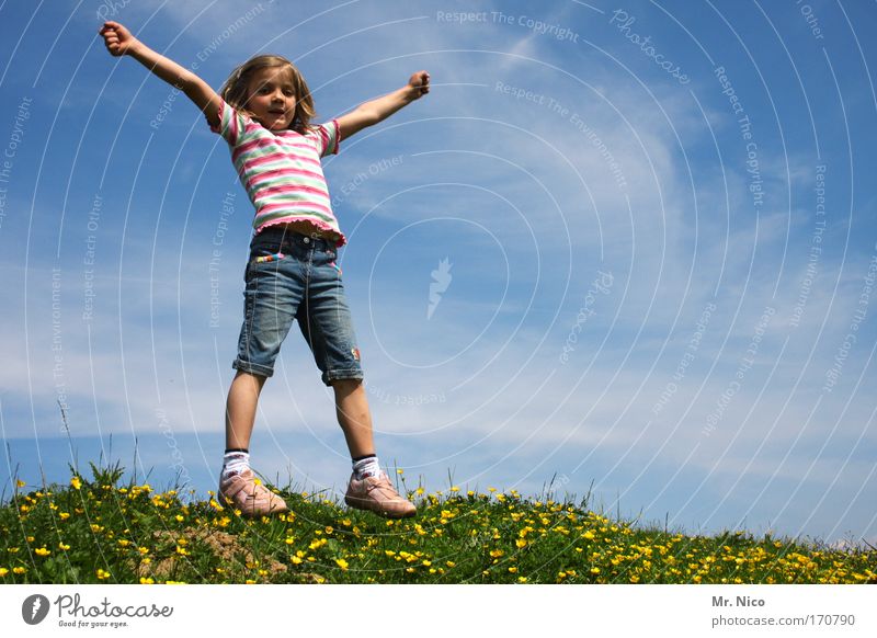 __X____ Exterior shot Girl Arm Nature Beautiful weather Meadow Hill Hiking Brash Infinity Joy Happy Happiness Contentment Joie de vivre (Vitality) Spring fever