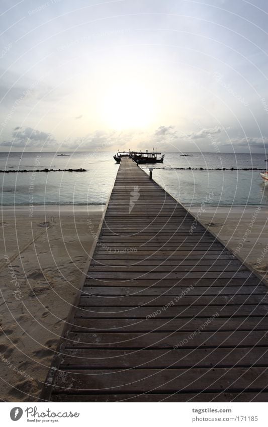 FOOTBRIDGE TO THE JOURNEY INTO THE LIGHT Footbridge Vacation & Travel Travel photography Light into Maldives Angaga South Ari Atoll Island Relaxation travel