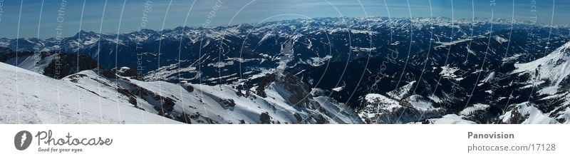 Dachstein-Tauern Panorama Winter Panorama (View) Dachstein mountains Events Nature Mountain freeride Deep snow Large Panorama (Format)