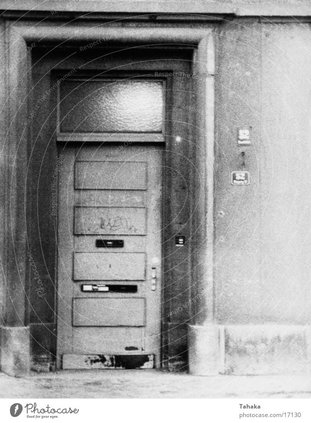 door House (Residential Structure) Architecture Door Black & white photo Old